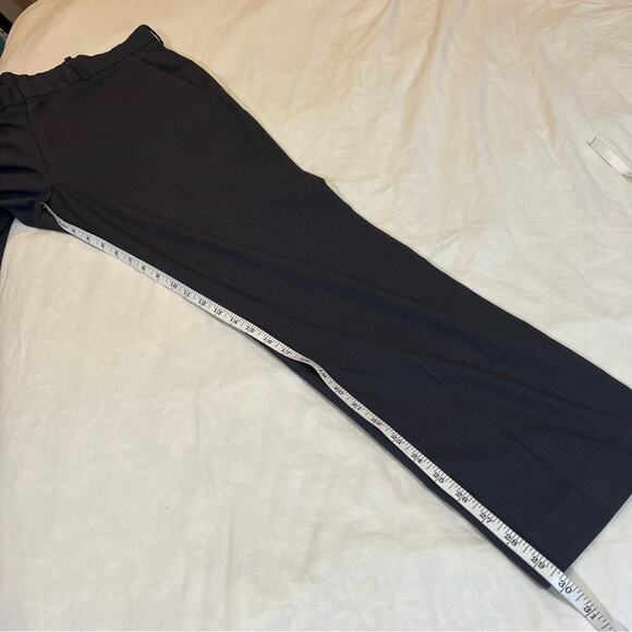 Perry Ellis Men’s Embossed Vertical Stripe Straight Leg Dress Pant sz 34x30 gray - Picture 8 of 13